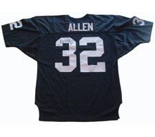 Marcus Allen Autographed Authentic Oakland Raiders Old Style Black Jersey Image