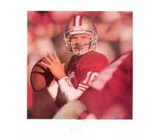 Joe Montana San Francisco 49ers "Canton Ohio" Lithograph by Daniel M. Smith