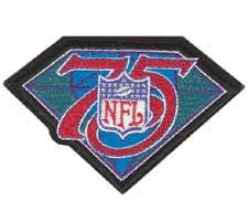 Football 75th Anniversary Patch