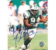 John Abraham Autographed Photo New York Jets 8x10