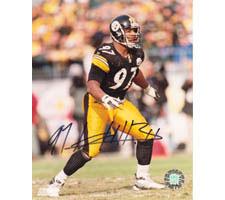 Kendrell Bell Pittsburgh Steelers 8x10 #76 Autographed Photo Image