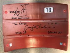 Autographed Dwight Clark Candlestick Park Seatback