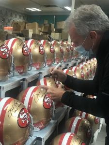 Joe Montana Autographed Helmets