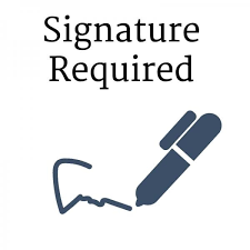Add SIGNATURE REQUIRED for Return Shipment Image