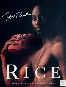 Autographed Rice Book by Jerry Rice and Michael Silver
