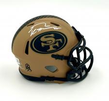 George Kittle Autographed 49ers Salute to Service Mini Helmet 