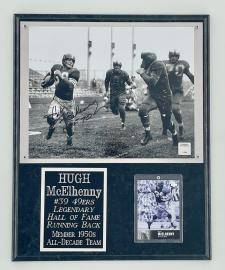 Hugh McElhenny Autographed Plaque