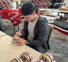 Brock Purdy Autographed Mini Helmet