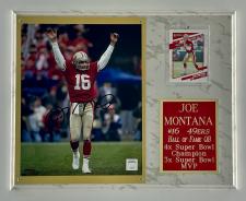 Joe Montana Autographed Plaque