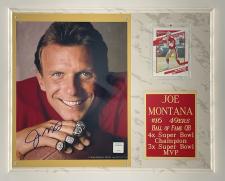 Joe Montana Signed Plaque