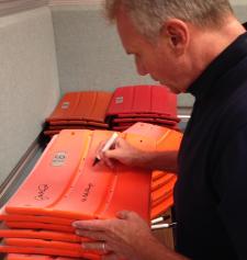 Autographed Candlestick Park Seats