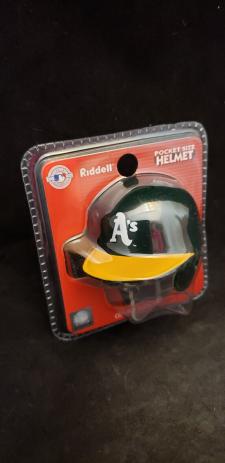 Oakland Athletics MLB Pocket Pro Batting Helmets by Riddell Image