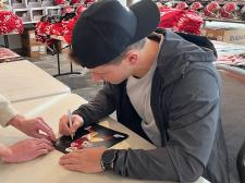 Brock Purdy Autograping photos for National Sports Distributors