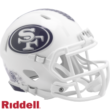 49ers Salute to Service Helmet - Mini white