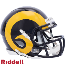 Los Angeles Rams 1981-99 Throwback Mini Speed Helmets