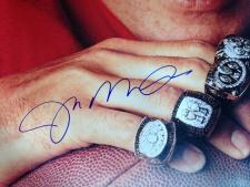 30x40 Joe Montana Photo Rings Close Up