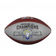 Rams Super Bowl 56 Champions Commemorative Silver Football