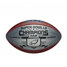 Eagles Super Bowl 52 Champions Silver Football
