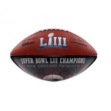 Patriots Super Bowl 53 Champions Commemorative Blue Football