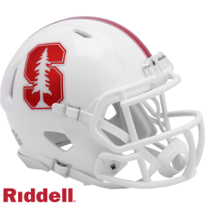 Stanford Cardinals Speed Mini Helmet by Riddell chrome decals