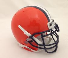 Syracuse Orangemen 1983-04 (White & Navy Stripes) Mini Helmet by Schutt