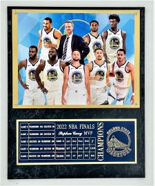 Warriors Team 2022 NBA Champions Plaque