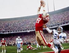 Dwight Clark Autographed Candlestick Park Seatback Image