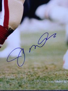 Autographed Joe Montana Photo 30x40 Close Up