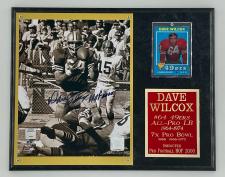 Dave Wilcox Autographed Plaque