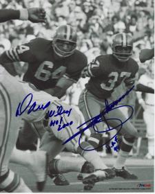 Dave Wilcox and Jimmy Johnson 8x10 photo